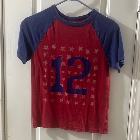 Red and Blue Kids Star Print Shirt - Picture 1 of 3